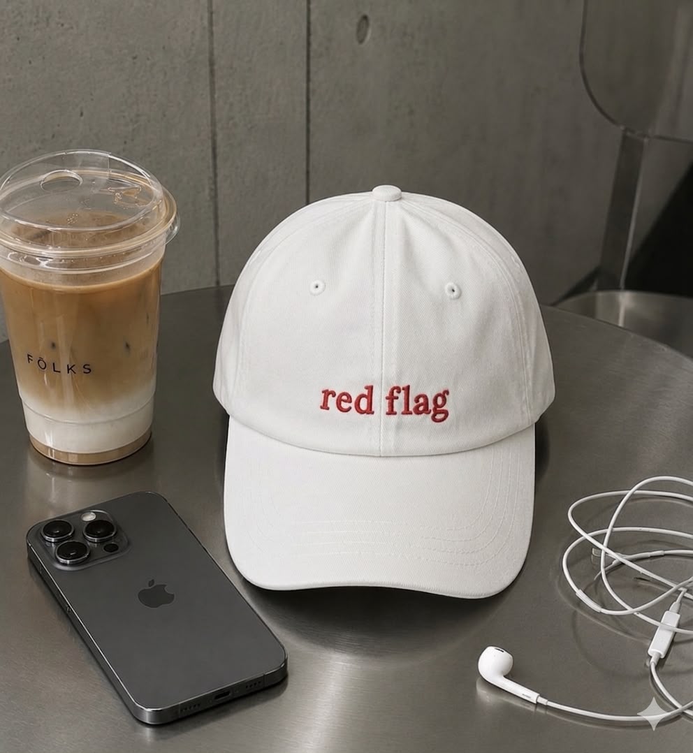 Red Flag Cap (White)