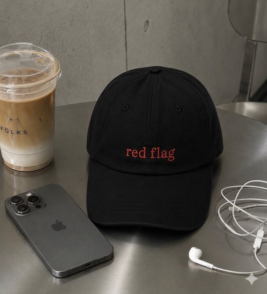 Red Flag Cap (Black)