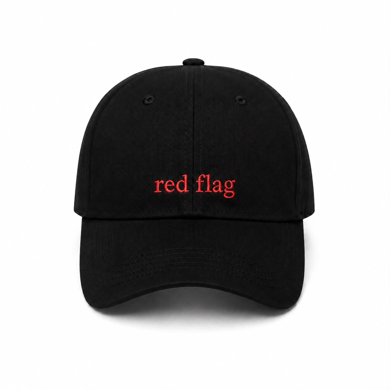 Red Flag Cap (Black)