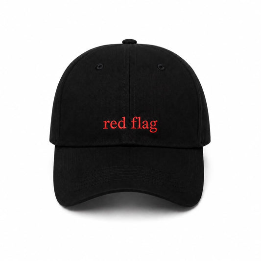 Red Flag Cap (Black)