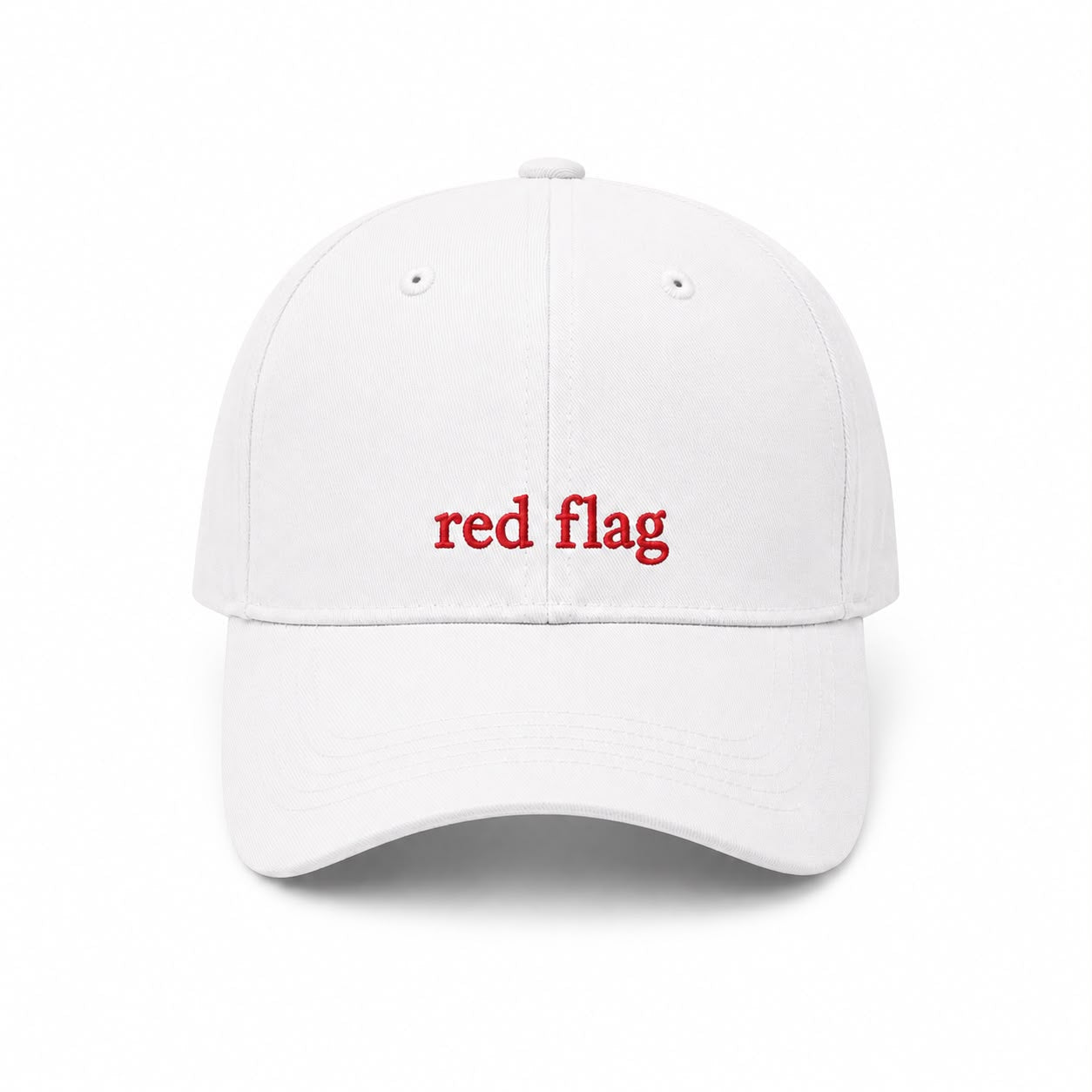 Red Flag Cap (White)