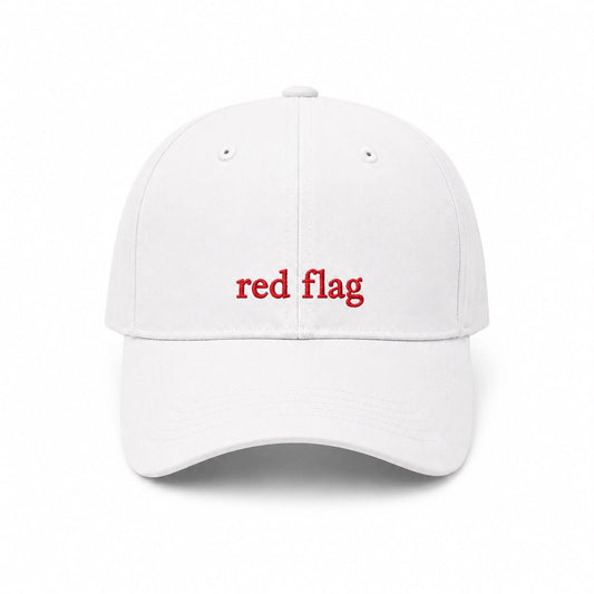 Red Flag Cap (White)
