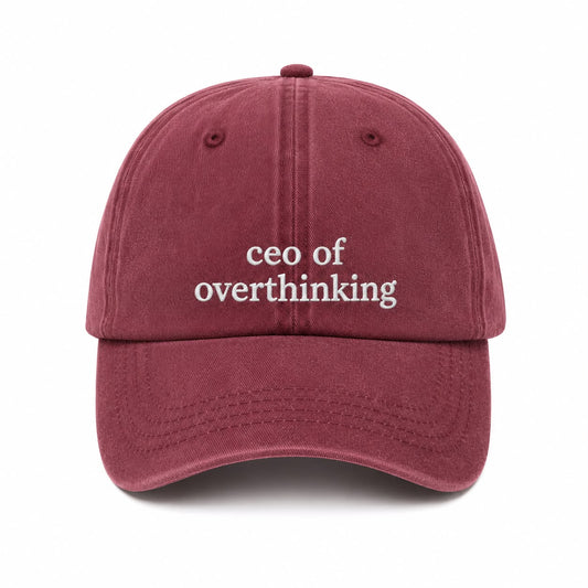 CEO of Overthinking Cap (Pale Pink)